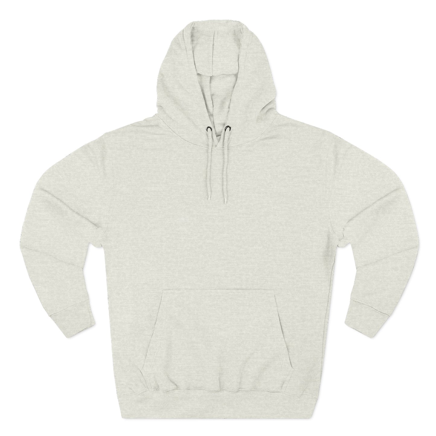 Airborne Silver Winged On Back, Cozy Three-Panel Fleece Hoodie for Everyday Comfort