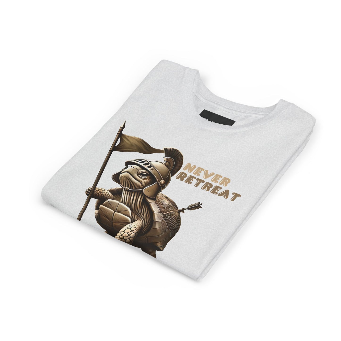 Youth Short Sleeve Tee - Never Retreat Warrior Turtle Design