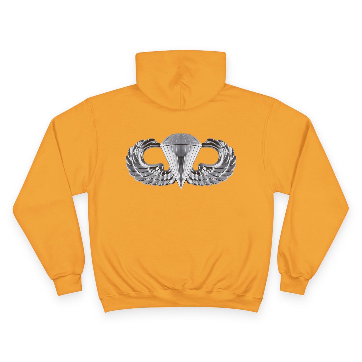 Champion Hoodie with Airborne Silver Wings Design - Stylish and Comfy for Active Lifestyles