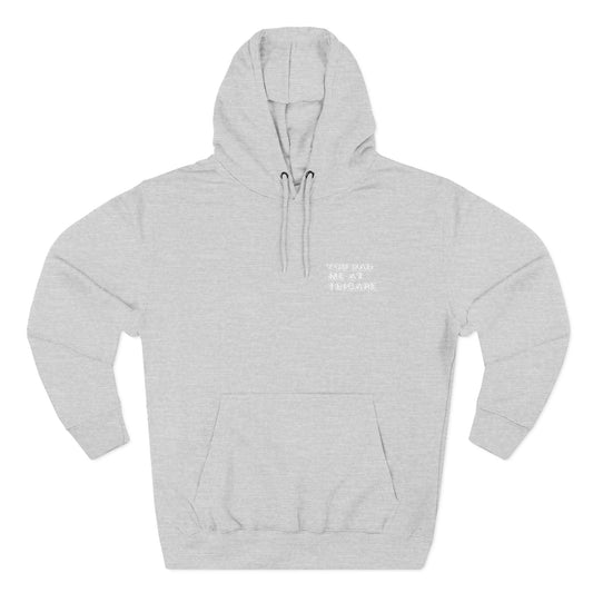 You Had Me at Tricare White Bubble Letter Comfortable Three-Panel Fleece Hoodie - Perfect for Relaxing Days