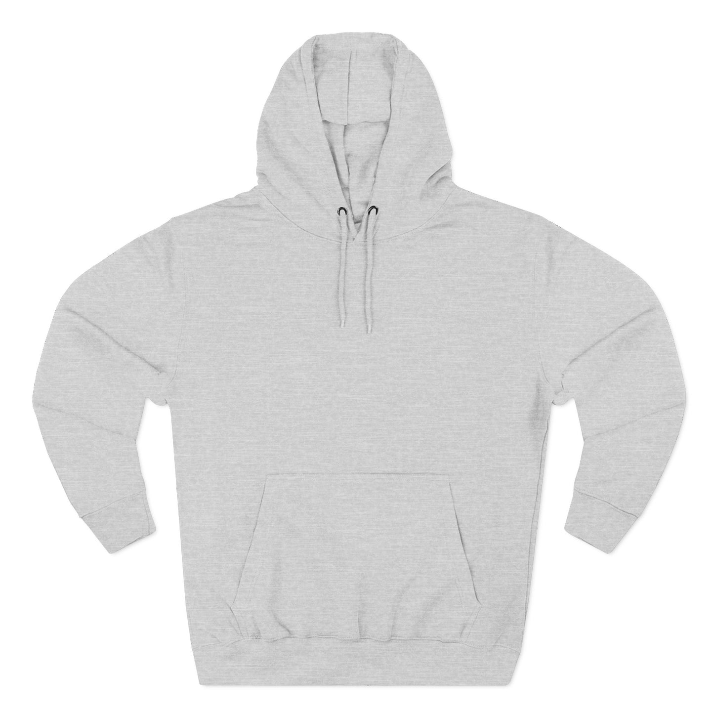 Airborne Silver Winged On Back, Cozy Three-Panel Fleece Hoodie for Everyday Comfort