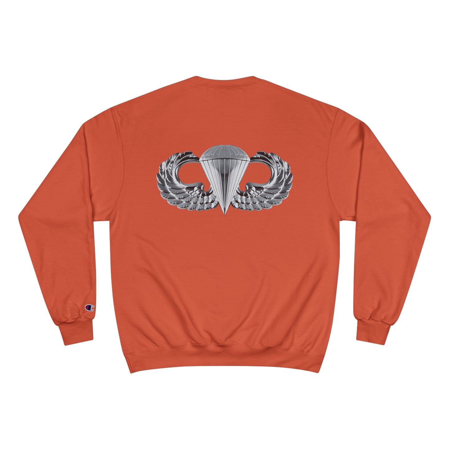 Champion Sweatshirt with Airborne Silver Wings Design - Stylish & Comfortable for Everyday Wear