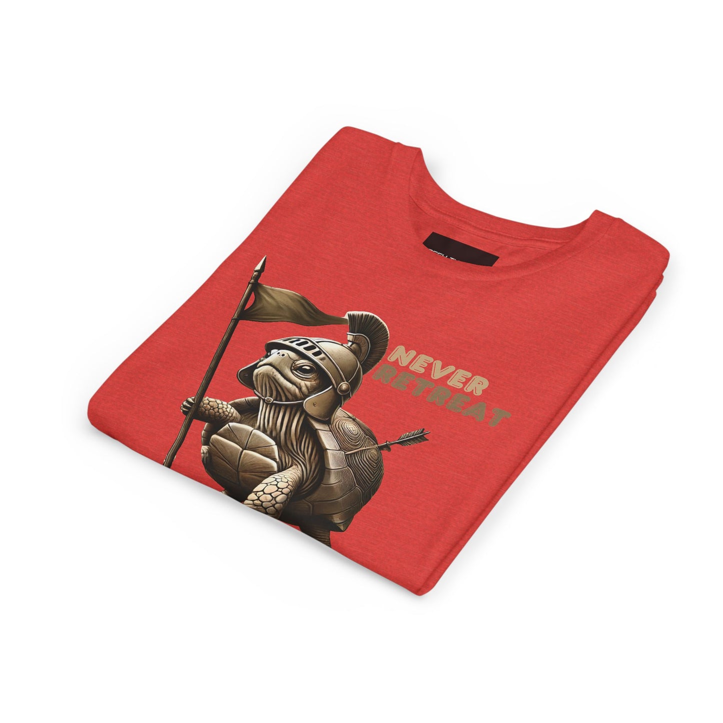 Youth Short Sleeve Tee - Never Retreat Warrior Turtle Design