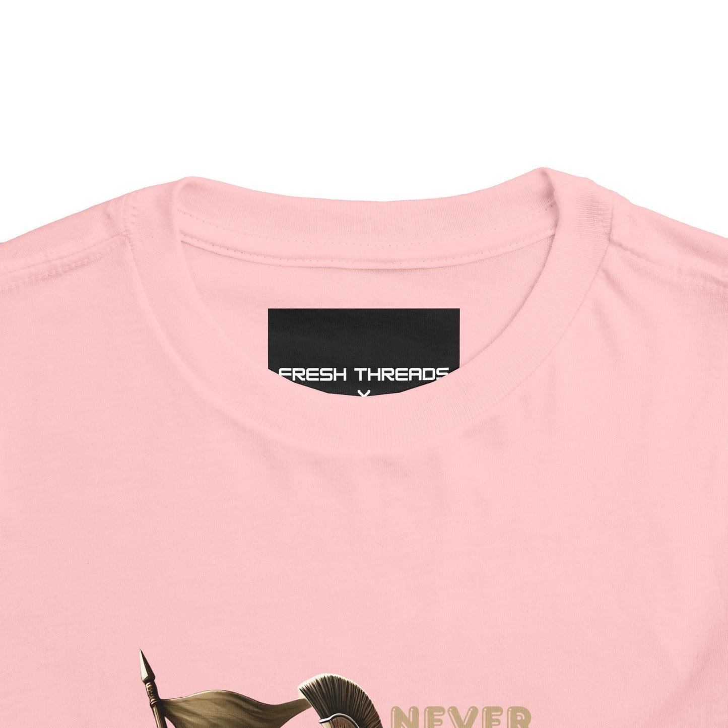 Never Retreat Toddler T-Shirt - Cute Warrior Turtle Design