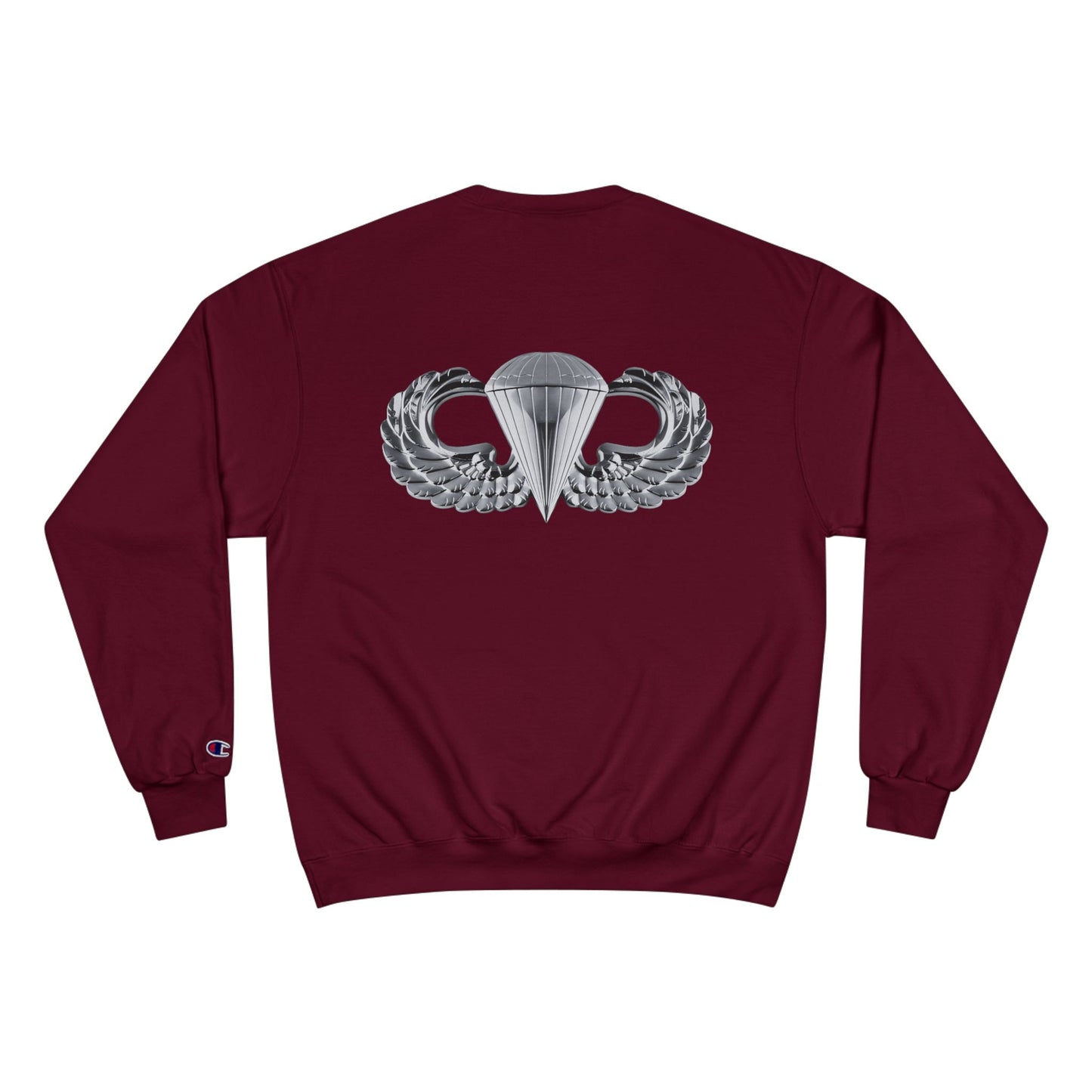 Champion Sweatshirt with Airborne Silver Wings Design - Stylish & Comfortable for Everyday Wear