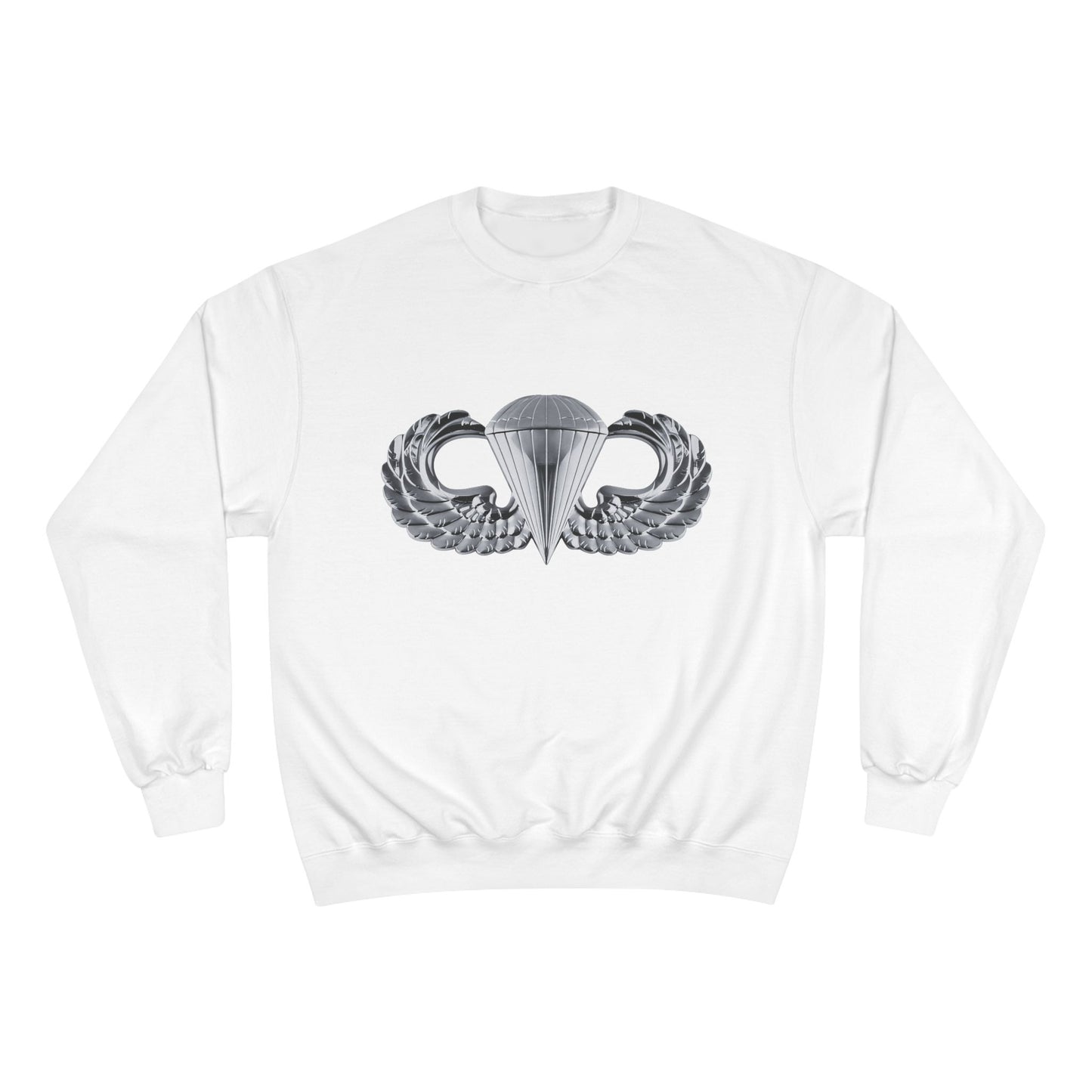 Champion Sweatshirt with Airborne Silver Winged Design - Perfect for Casual Wear and Gifting