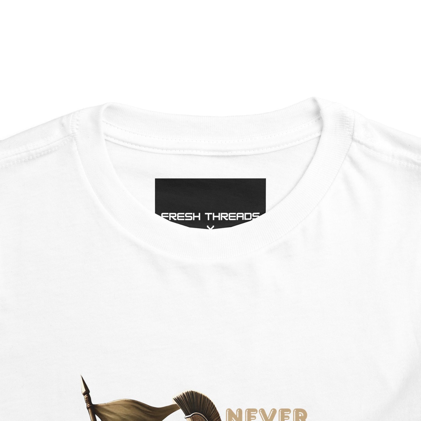 Never Retreat Toddler T-Shirt - Cute Warrior Turtle Design