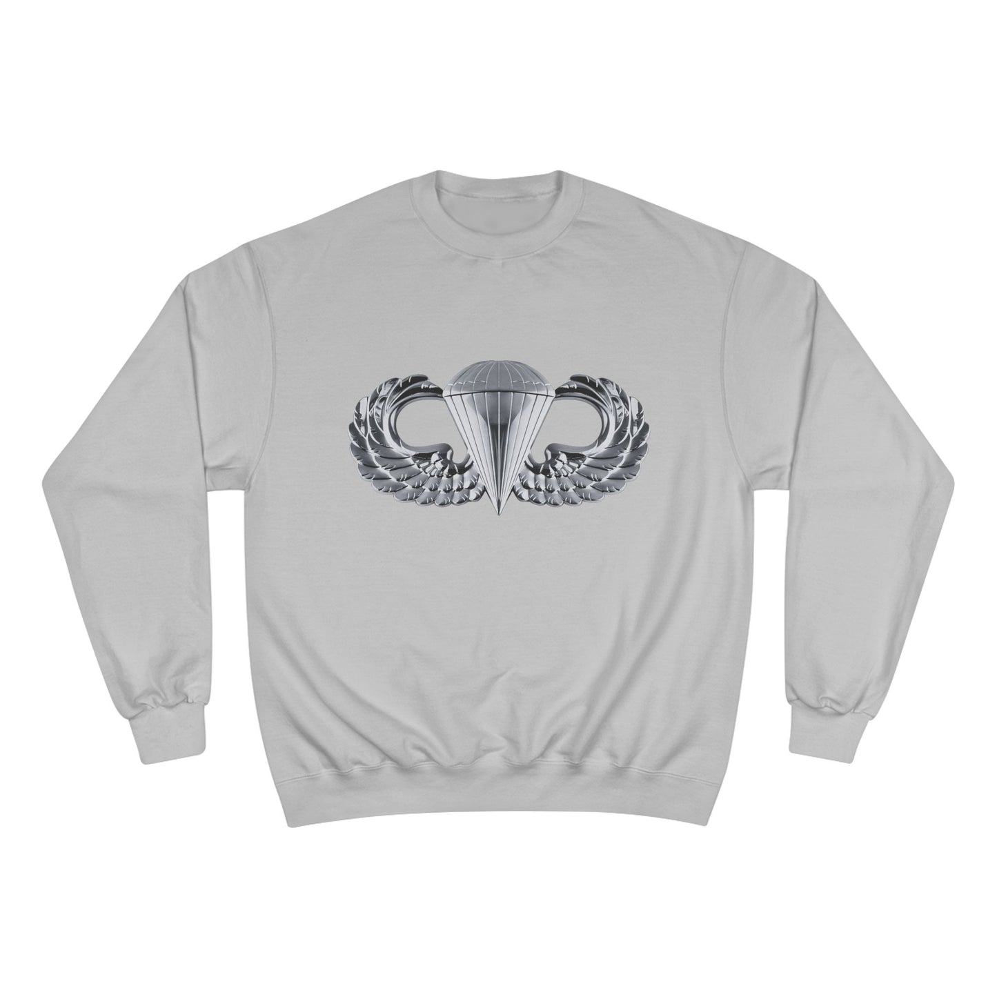 Champion Sweatshirt with Airborne Silver Winged Design - Perfect for Casual Wear and Gifting