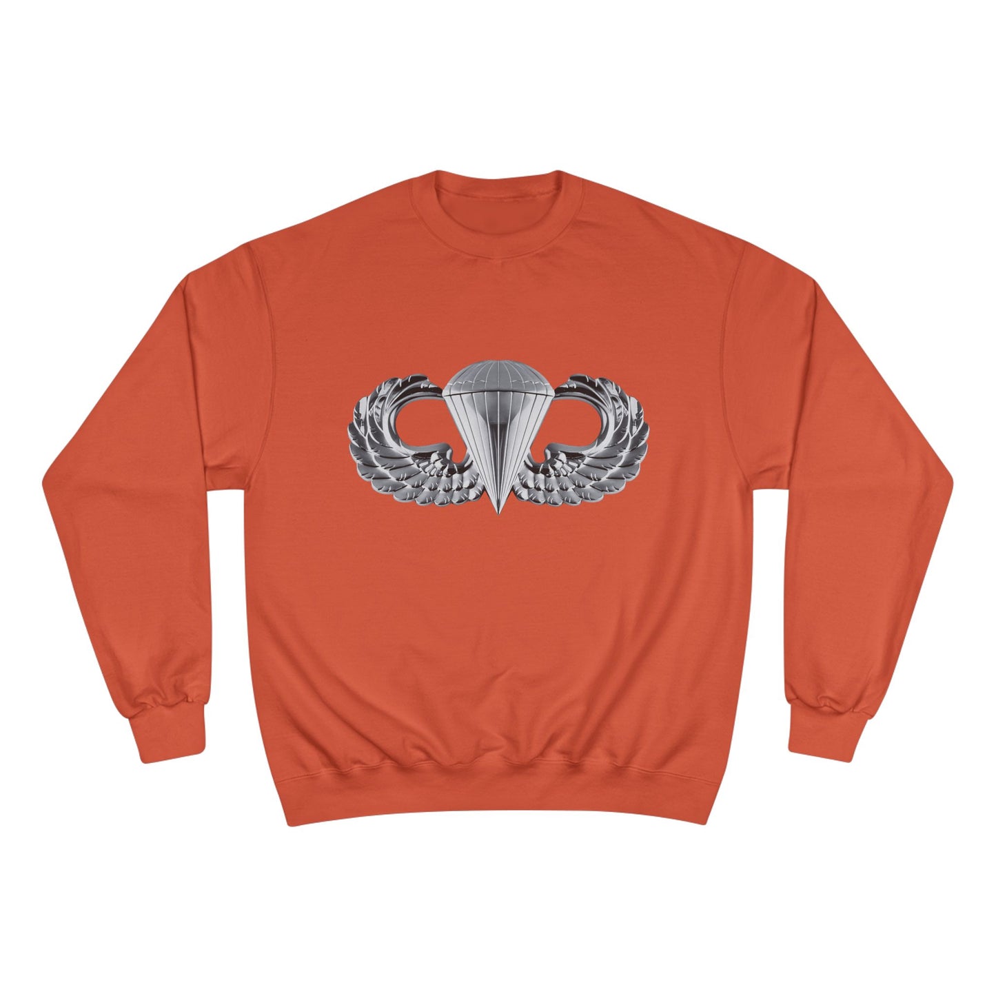 Champion Sweatshirt with Airborne Silver Winged Design - Perfect for Casual Wear and Gifting