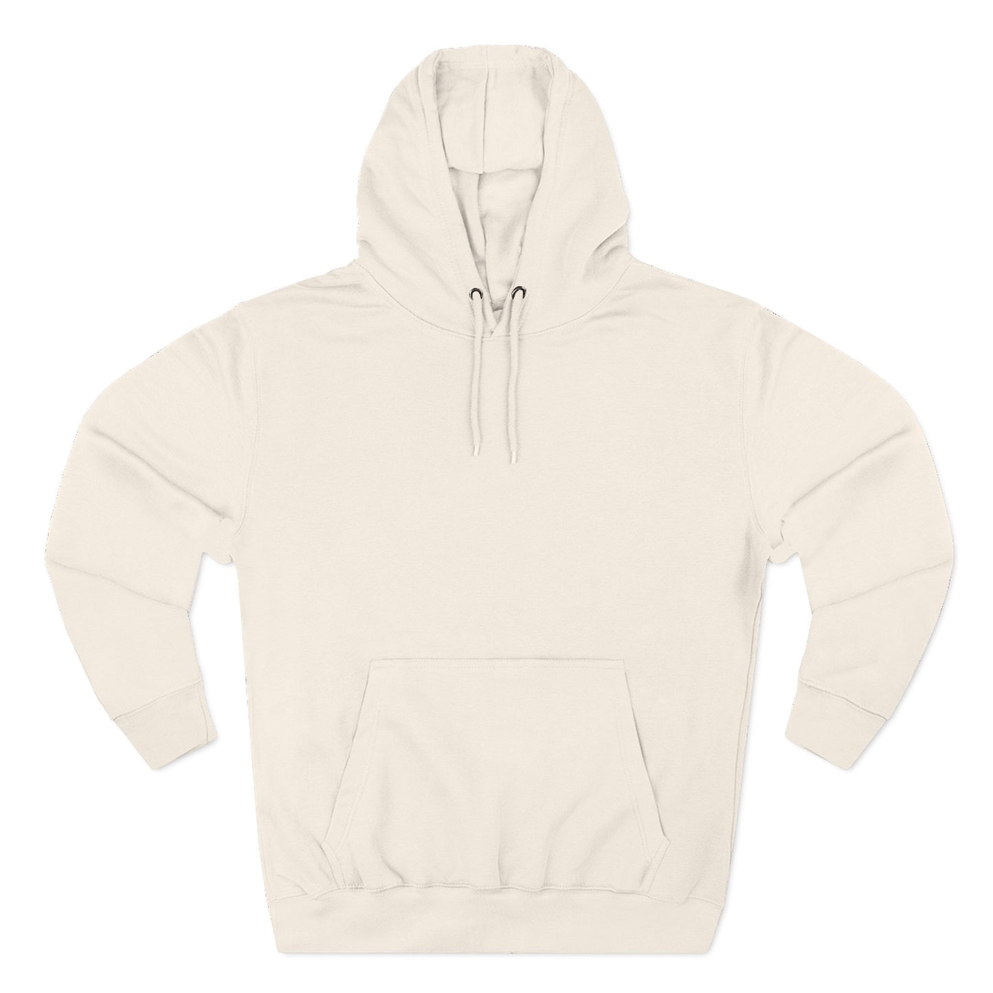 Airborne Silver Winged On Back, Cozy Three-Panel Fleece Hoodie for Everyday Comfort