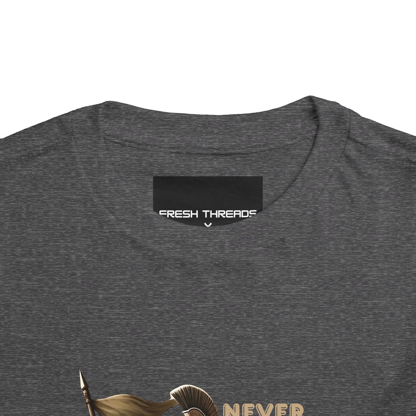 Never Retreat Toddler T-Shirt - Cute Warrior Turtle Design