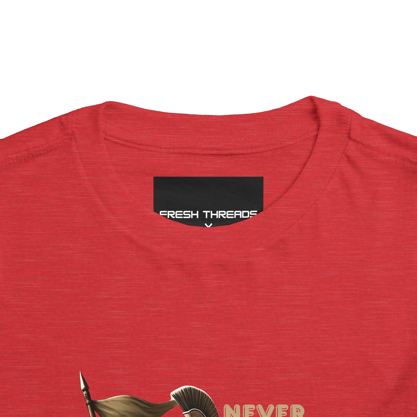 Never Retreat Toddler T-Shirt - Cute Warrior Turtle Design