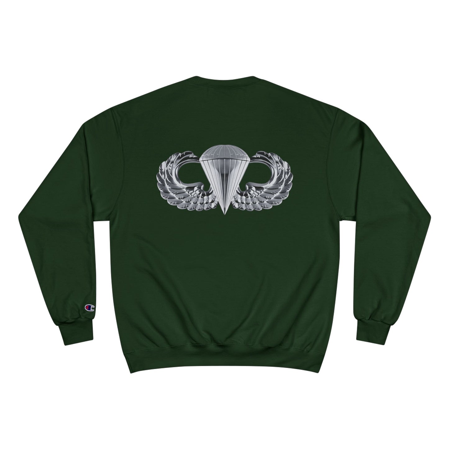 Champion Sweatshirt with Airborne Silver Wings Design - Stylish & Comfortable for Everyday Wear