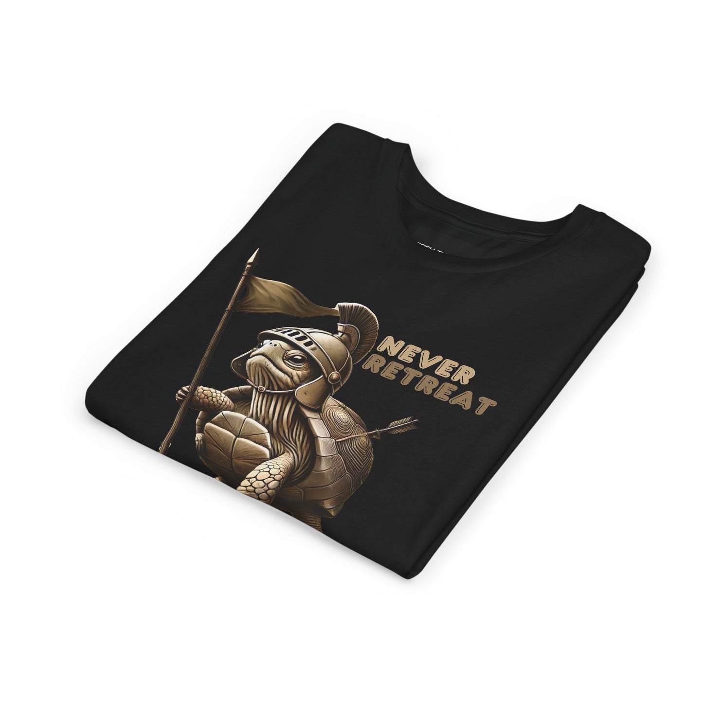 Youth Short Sleeve Tee - Never Retreat Warrior Turtle Design