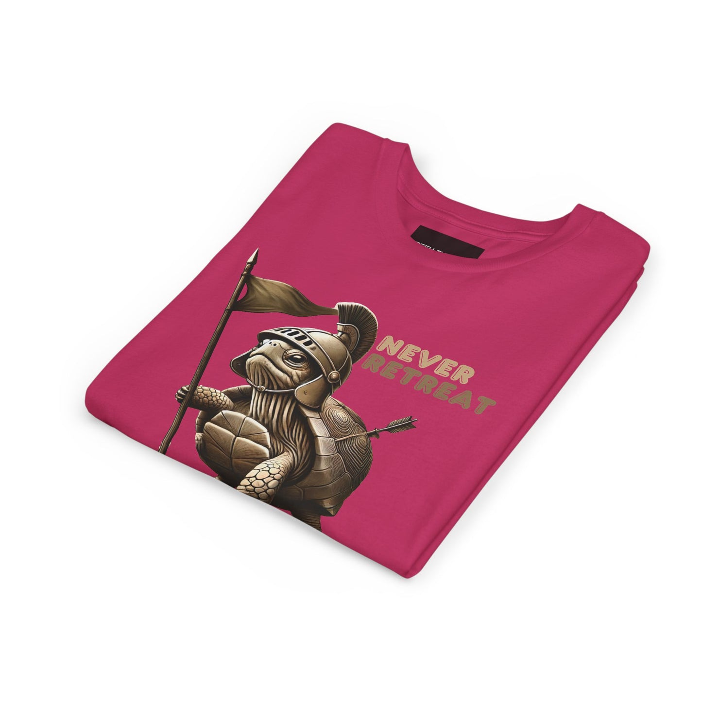 Youth Short Sleeve Tee - Never Retreat Warrior Turtle Design