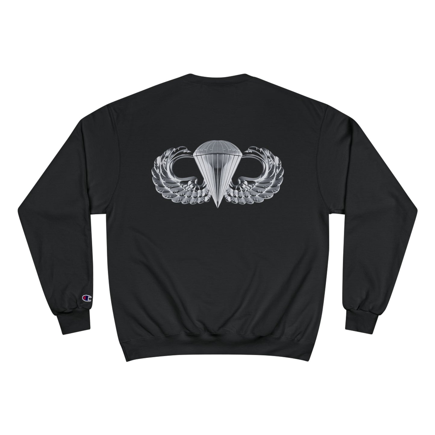 Champion Sweatshirt with Airborne Silver Wings Design - Stylish & Comfortable for Everyday Wear