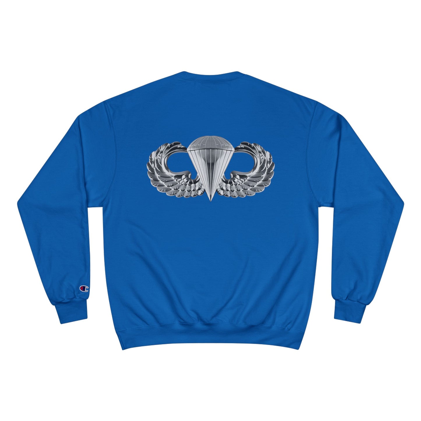 Champion Sweatshirt with Airborne Silver Wings Design - Stylish & Comfortable for Everyday Wear