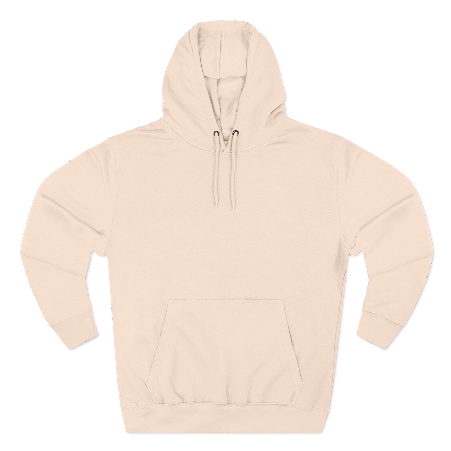 Airborne Silver Winged On Back, Cozy Three-Panel Fleece Hoodie for Everyday Comfort