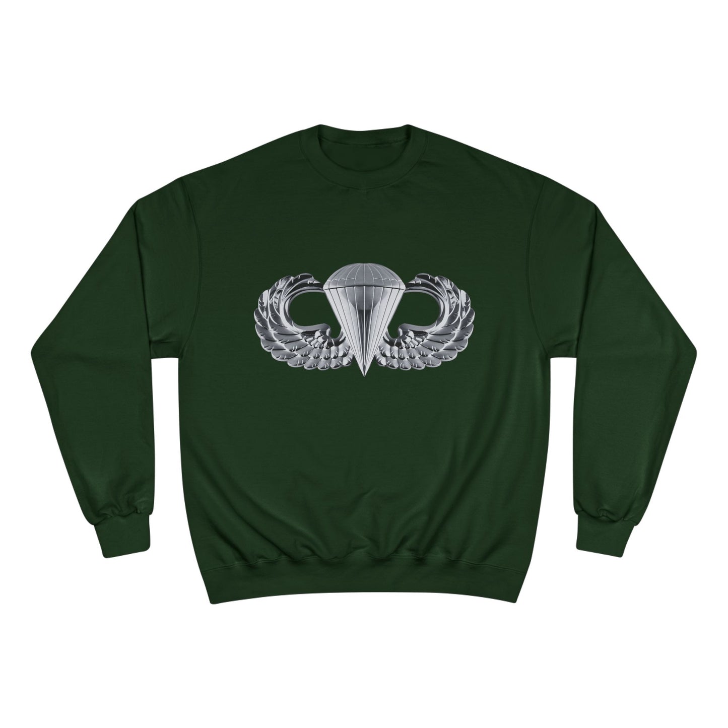 Champion Sweatshirt with Airborne Silver Winged Design - Perfect for Casual Wear and Gifting