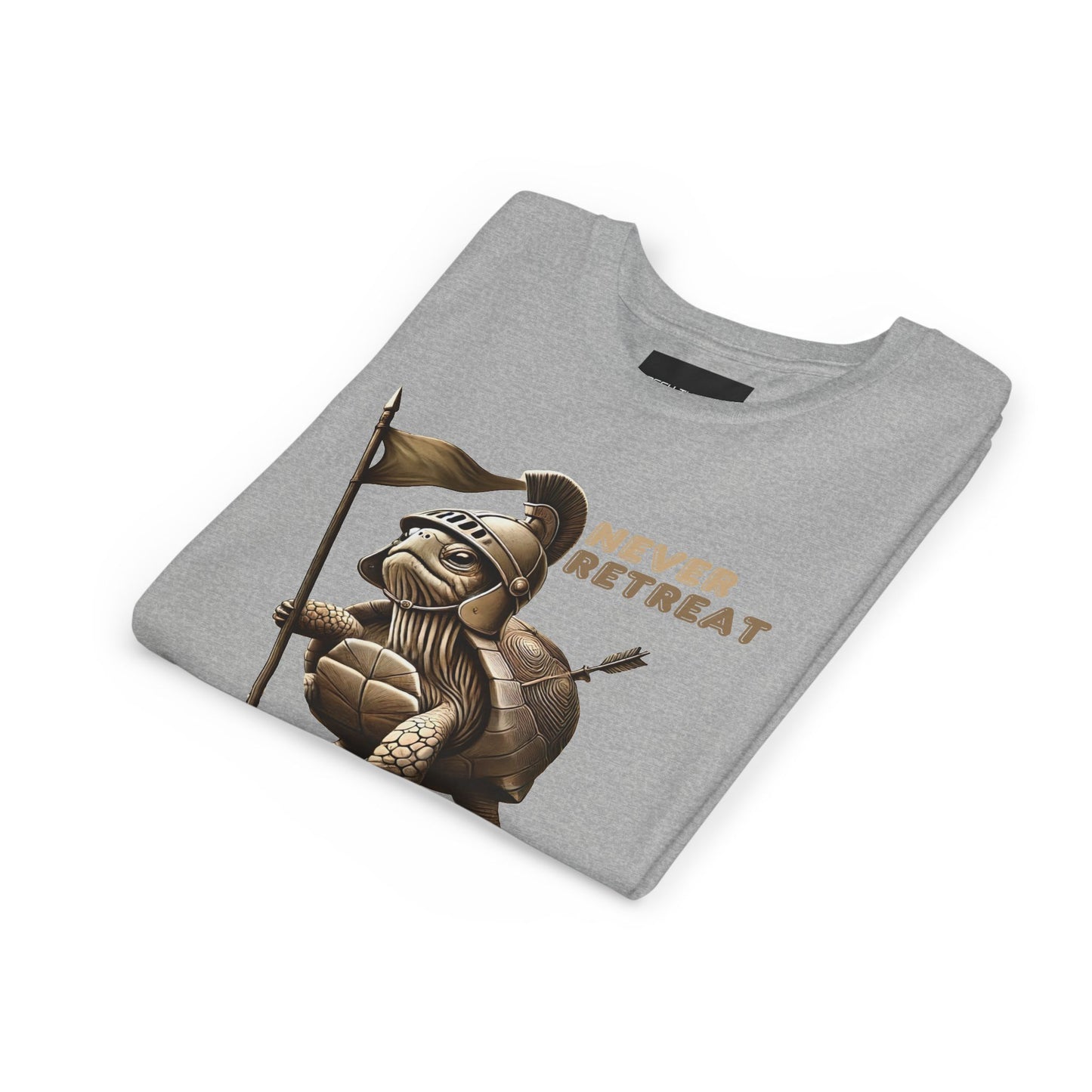 Youth Short Sleeve Tee - Never Retreat Warrior Turtle Design