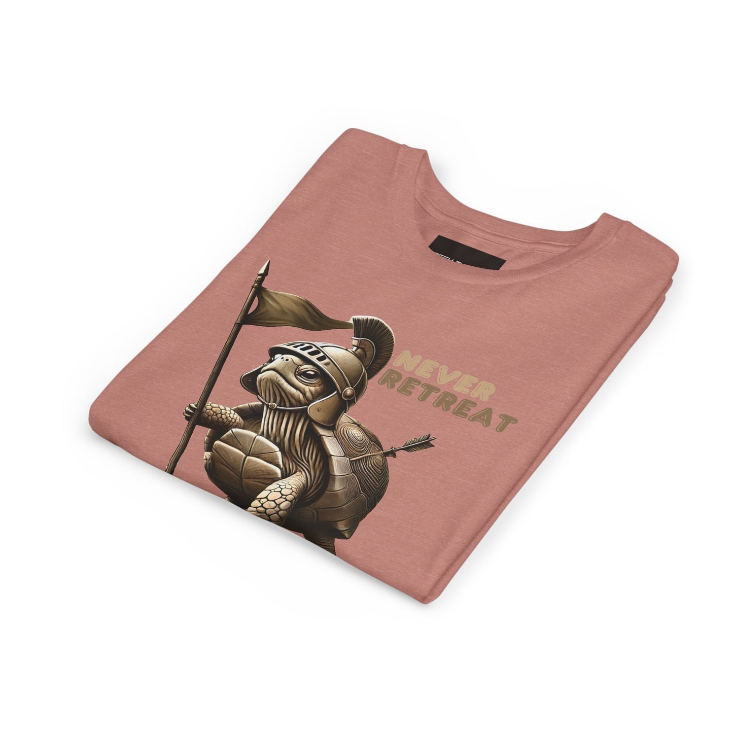 Youth Short Sleeve Tee - Never Retreat Warrior Turtle Design