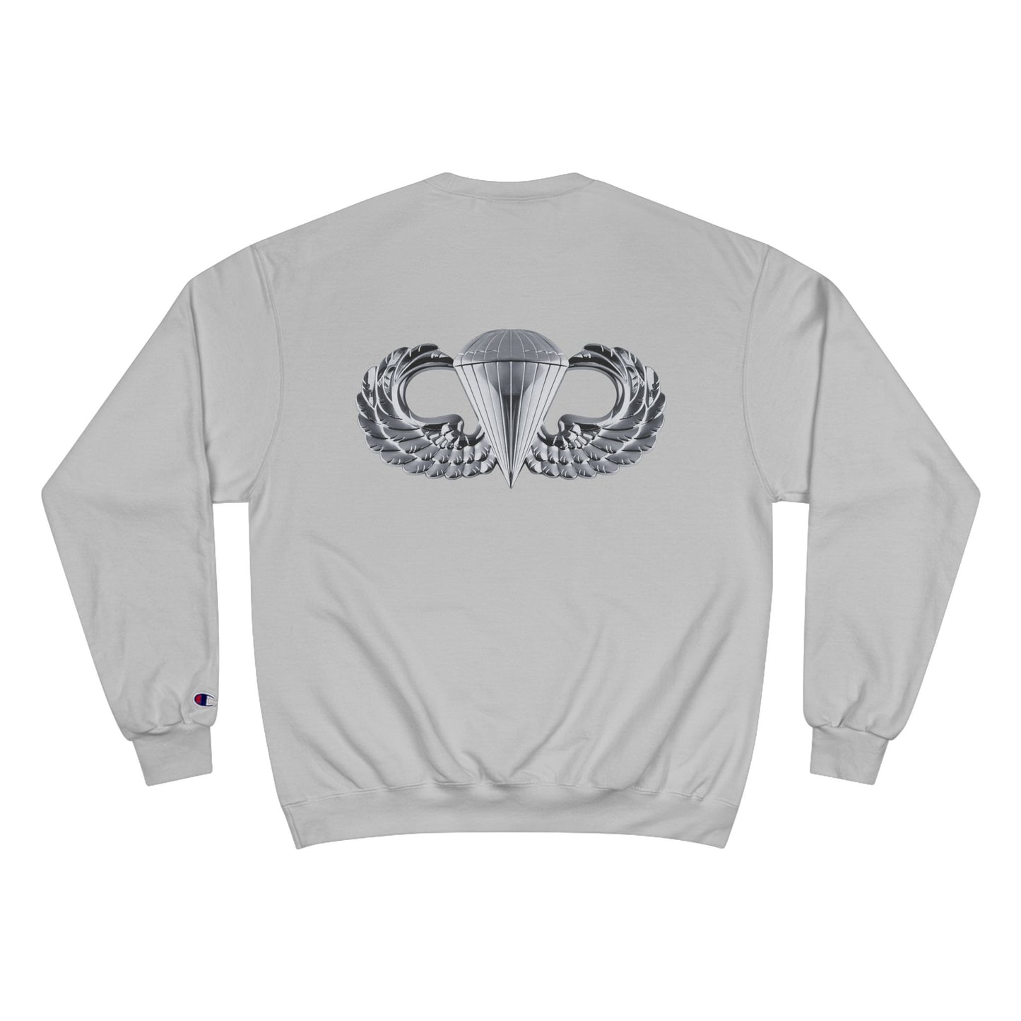 Champion Sweatshirt with Airborne Silver Wings Design - Stylish & Comfortable for Everyday Wear