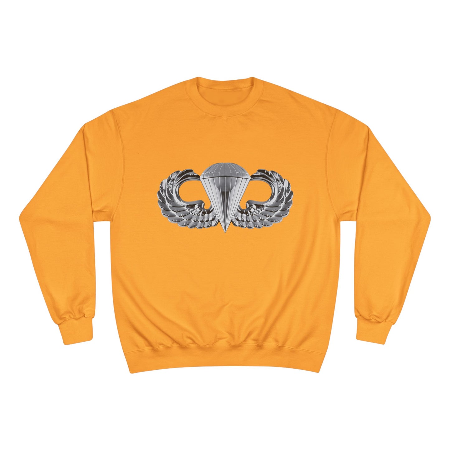 Champion Sweatshirt with Airborne Silver Winged Design - Perfect for Casual Wear and Gifting